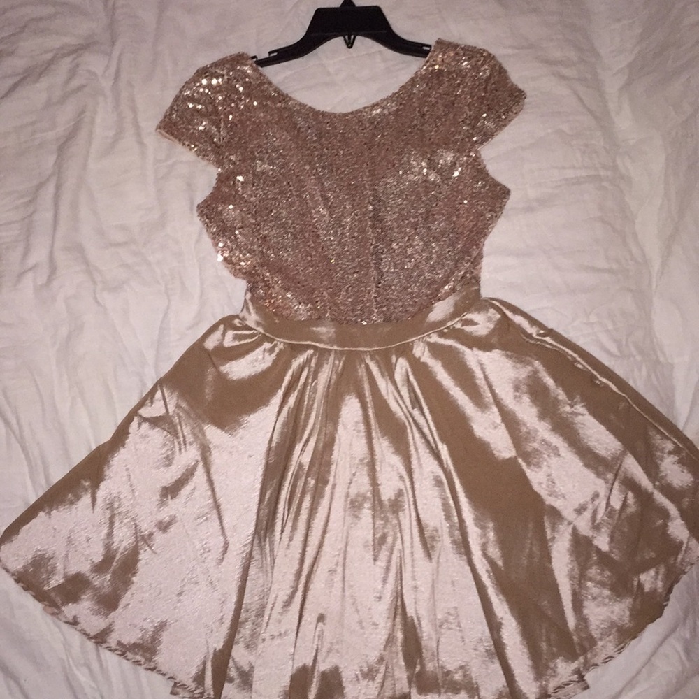 Rose gold Prom dress